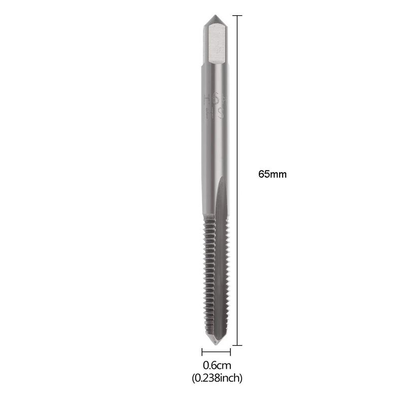 YXQ M6 x 1mm Tap Machine HSS Metric Right Hand Thread 3 Straight Flute Taps Taper and Plug (6Pcs) - Image 2